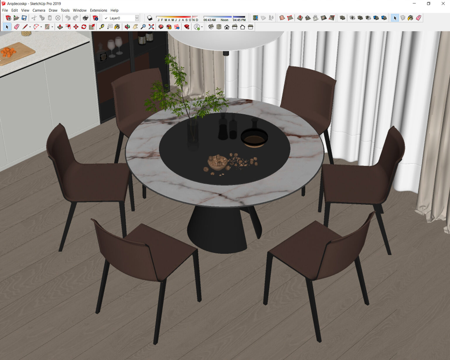 Download Dining Room Model For SketchUp Arqdecoskp Download dining room model for sketchup arqdecoskp